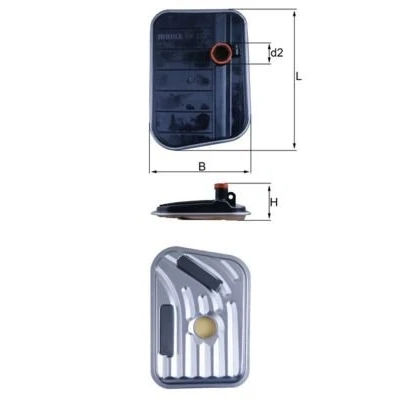 Imagem de MAHLE ORIGINAL HX 273 Filtro de Transmissão FORD: S Max Mk1, Focus 2 Kombi
