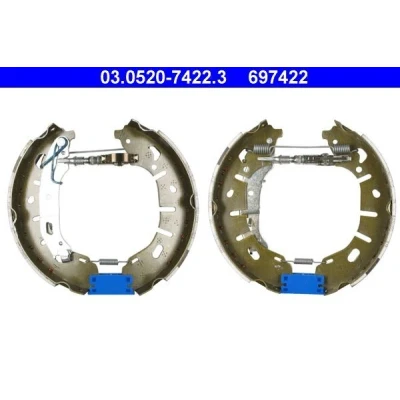 Imagem de ATE 03.0520 7422.3 Maxilas de travão 254mm 57mm com cilindro roda, acessórios FIAT: Doblo II Van / Carrinha