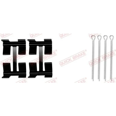Imagem de QUICK BRAKE 109 0972 Kit de acessórios, pastilhas travão