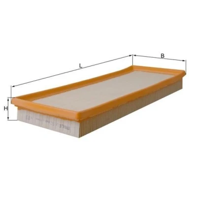 Imagem de MAHLE ORIGINAL LX 522 Filtro de ar 41,9 150 396,5 Cartucho filtrante FORD: MONDEO 2 Kombi, Cougar Coupe,
