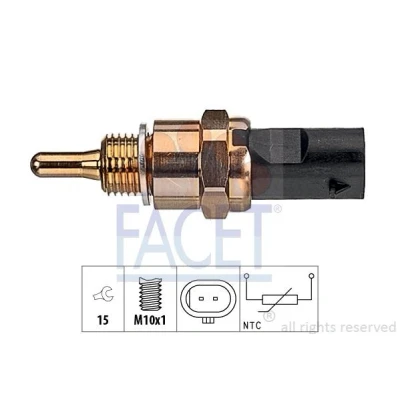 Imagem de FACET 7.3406 Sensor de Temperatura do Óleo M10x1