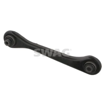 Imagem de SWAG 30 93 2956 Braço de suspensão com chumaceira Eixo traseiro esquerdo, em baixo, à frente transversal Chapa aço VOLKSWAGEN: Golf 6, 5