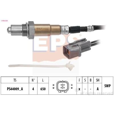 Imagem de EPS 1.998.550 Sonda lambda com material de fixação aquecimento, plana, Rosca pré lubrificada