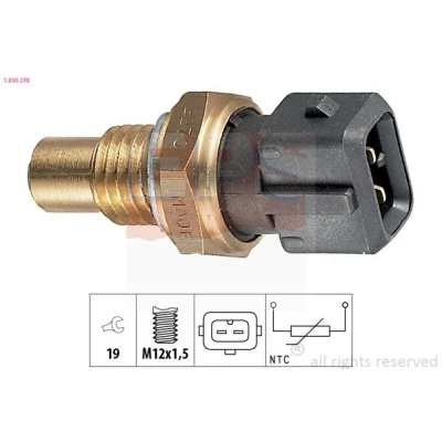 Imagem de EPS 1.830.270 Sensor da Temperatura do Líquido de Refrigeração Made in Italy OE Equivalent