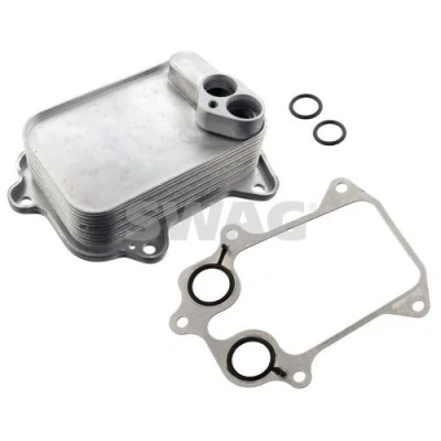 Imagem de SWAG 30 10 3299 Radiador de Óleo com juntas SEAT: Ibiza 4 Sportcoupe, Leon II Hatchback, ST, AUDI: A3 Sportback, Cabrio