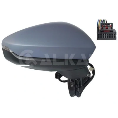 Imagem de Espelho retrovisor Alkar 6140776 à direita com subcapa elétrico aquecível, convexo para veículo volante esquerda
