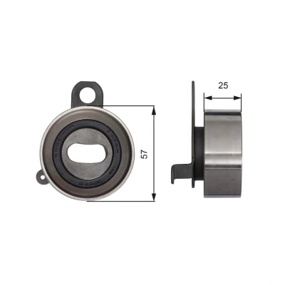 Imagem de GATES T41072 Rolo tensor, correia dentada Tru Power TOYOTA: Corolla VII Compact