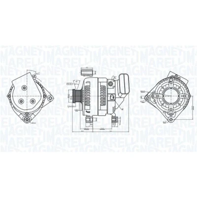 Imagem de MAGNETI MARELLI 063377578010 Alternador 12V 170A BMW: 1 Hatchback, 3 Touring
