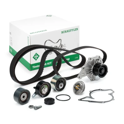Imagem de INA 530 0416 31 bomba de Água + Kit Correia Distribuição com água termóstato AUDI: A6 C5 Avant, A4 B6 Sedan