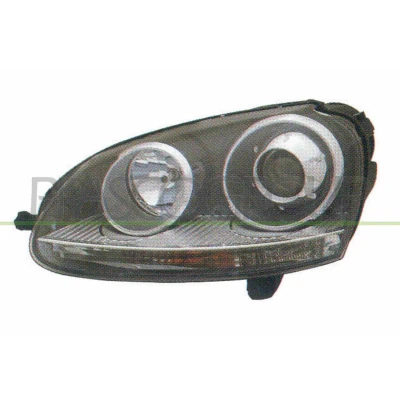 Imagem de PRASCO VG0374903 Farol Principal à direita D2S/H7 Xenon com motor de regulação do alcance dos faróis VOLKSWAGEN: Golf 5