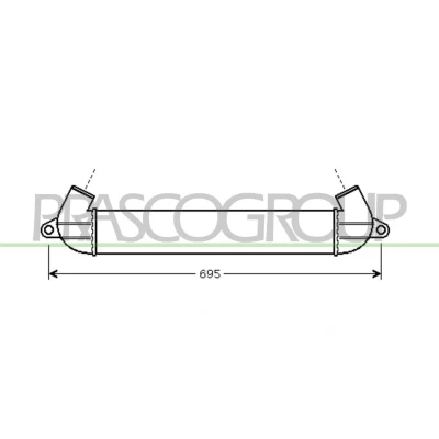 Imagem de PRASCO FT908N001 Intercooler FIAT: Doblo I Cargo