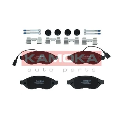 Imagem de KAMOKA JQ101100 Jogo de pastilhas para travão disco Eixo dianteiro incl. contacto aviso desgaste com acessórios FIAT: Ducato III Van