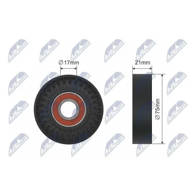 Imagem de NTY RNK FR 049 Rolo tensor, correia trapezoidal 75mm
