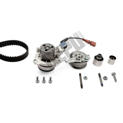 Imagem de HEPU PK06690 Bomba de Água + Kit Correia Distribuição água comutável, com parafusos 145 AUDI: A4 B8 Avant, A3 Sportback, Sedan