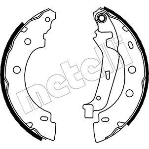 Imagem de METELLI 53 0355 Maxilas de Travão 203,2mm 39mm RENAULT: Kangoo I Express,