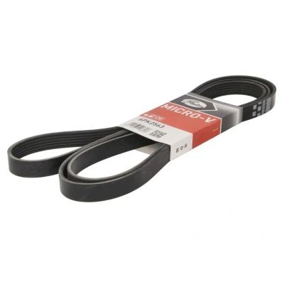 Imagem de GATES Micro V 6PK2563 Correia trapezoidal estriada 2563 6 Poliéster, EPDM (borracha de etileno propileno dieno) MITSUBISHI: ASX SUV, Outlander 2 SUV