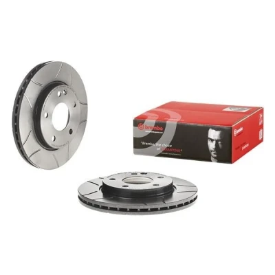 Imagem de BREMBO MAX LINE 09.7359.76 Disco de travão 260 22 5 fendido, interior ventilado revestido alto carbono com parafusos MERCEDES BENZ: Classe A