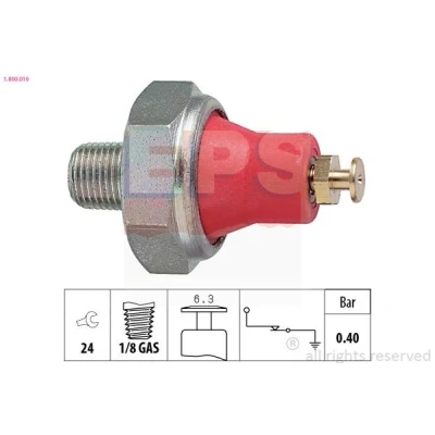 Imagem de EPS 1.800.016 Sensor Pressão do Óleo 1/8 GAS Made in Italy OE Equivalent TOYOTA: Corolla VII Liftback, HIACE 2 Kasten, HILUX 5 Pick up, OPEL: Campo