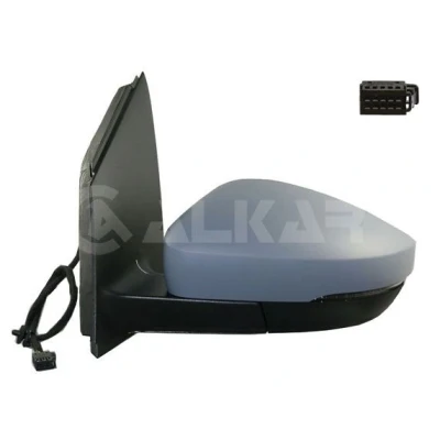 Imagem de Espelho retrovisor Alkar 6135123 esquerda com subcapa elétrico aquecível, não esférico para veículo volante à