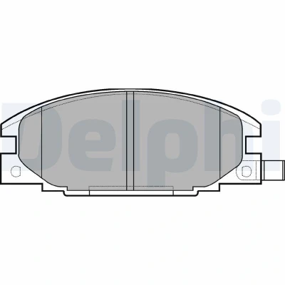 Imagem de DELPHI LP629 Jogo de pastilhas para travão disco com avisador sonoro desgaste sem chapa anti ruído acessórios OPEL: Frontera A SUV, Campo
