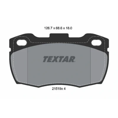 Imagem de TEXTAR 2151901 Jogo de pastilhas para travão disco não preparado indicador aviso desgaste LAND ROVER: Defender SUV, SUV Cabrio