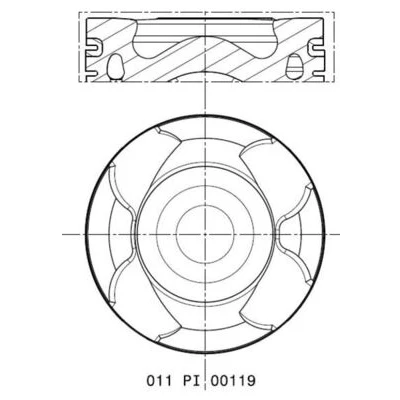 Imagem de Pistão MAHLE 011 PI 00119 000