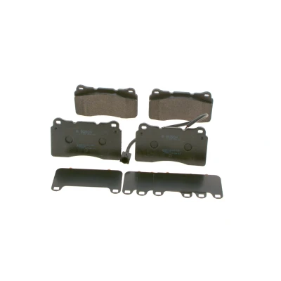 Imagem de BOSCH 0 986 494 069 Jogo de pastilhas para travão disco Baixo teor metálico com sensor desgaste integrado chapa anti ruído