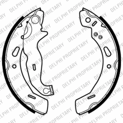 Imagem de DELPHI LS2016 Maxilas de Travão 200 32 FORD: FIESTA 6, KA Hatchback, 6 Van