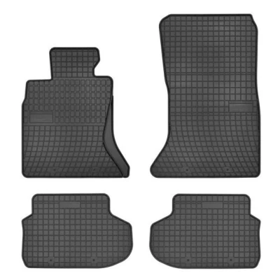 Imagem de FROGUM 542780 Conjunto de tapete chão Borracha à frente e atrás 4 preto medida BMW: 5 Touring, Sedan