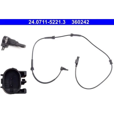 Imagem de ATE 24.0711 5221.3 Sensor de ABS 1080 ABARTH: 500 / 595 695 Hatchback