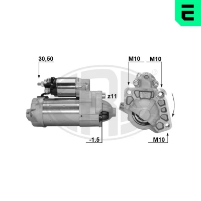 Imagem de ERA 221038A Motor de arranque 14 1,4 11 30,50 VOLVO: XC40, V40 Hatchback, V60 I
