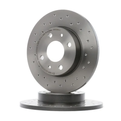 Imagem de BREMBO COATED DISC LINE 08.5085.31 Disco de travão 240 11 4 perfurado, cheio revestido com parafusos ABARTH: 500 / 595 695 Hatchback