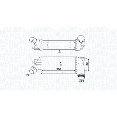 Imagem de MAGNETI MARELLI 351319204140 Intercooler FIAT: Scudo II, PEUGEOT: Expert II Van