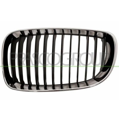 Imagem de BLIC 6502 07 0085991PQ Grelha de Radiador à frente, lado esquerdo crómio, preto BMW: 1 Coupe, Hatchback