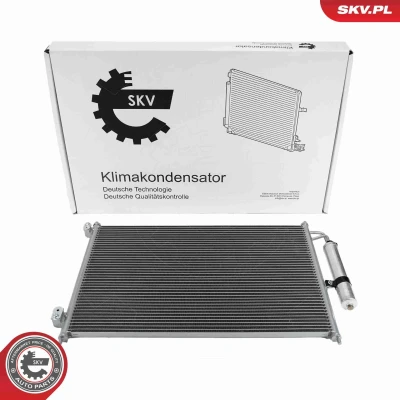 Imagem de ESEN SKV 86SKV351 Condensador com secador Alumínio 642mm NISSAN: X Trail (T31) 2.0 dCi, dCi 4x4, 2.5 FWD 2007 2013