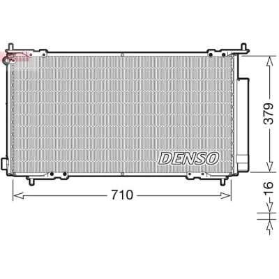 Imagem de DENSO DCN40015 Condensador com secador R 134a HONDA: CR V 2