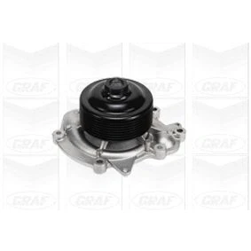 Imagem de GRAF PA993 Bomba de água com junta mecânico Chapa aço 88,51 para accionamento da correia trapezoidal estriada MERCEDES BENZ: Classe E Sedan