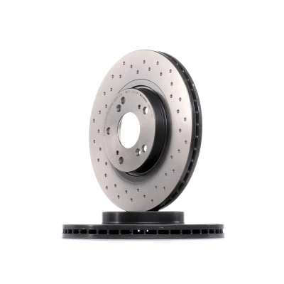 Imagem de BREMBO 09.B270.1X Disco de travão 296 25 5 perfurado/ventilado revestido alto carbono com parafusos HONDA: ACCORD 8 Kombi