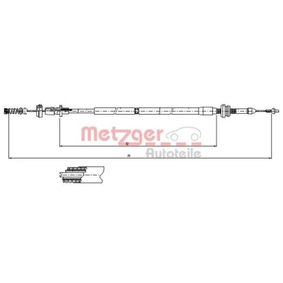 Imagem de METZGER 10.0904 Cabo de Acelerador COFLE VOLKSWAGEN: Golf 4