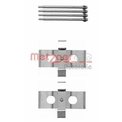 Imagem de METZGER 109 1635 Kit de acessórios, pastilhas travão MERCEDES BENZ: 190, W124 Sedan, Coupe