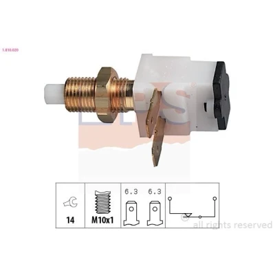 Imagem de EPS 1.810.020 Interruptor de luz stop mecânico M10x1 Made in Italy OE Equivalent CITROËN: C15 Van