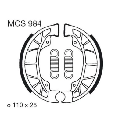 Imagem de TRW MCS984 Maxilas de Travão 110