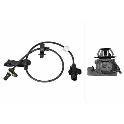 Imagem de HELLA 6PU 358 219 011 Sensor de ABS com grampo Hall 2pólos 595mm HONDA: CIVIC 8 Hatchback,