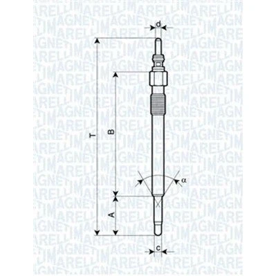 Imagem de MAGNETI MARELLI 062900050304 Vela incandescente 11,5V 10A M10X1 VOLKSWAGEN: LT 28 46 2 Kasten