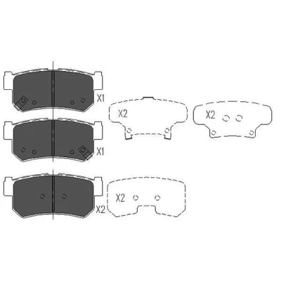 Imagem de KAVO PARTS KBP 7501 Jogo de pastilhas para travão disco com avisador sonoro desgaste SSANGYONG: Musso SUV, Korando II SUV Cabrio