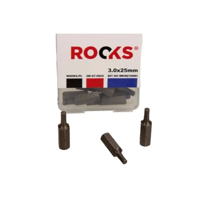 Imagem de ROOKS OK 07.0022 Kit de bits aparafusamento Estojo plástico 10