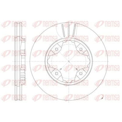 Imagem de REMSA 6205.10 Disco de travão Eixo dianteiro 259, 259 23 4 ventilado HONDA: CIVIC 6 Stufenheck, 7 Hatchback, Fastback, ROVER: 600