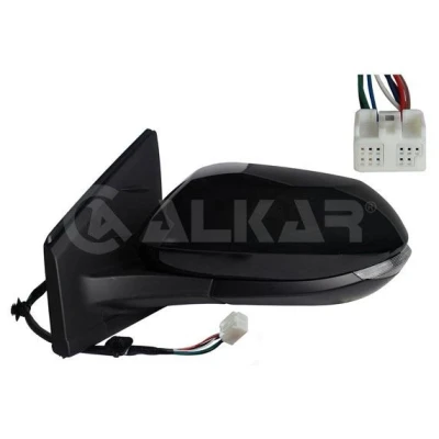 Imagem de Espelho retrovisor Alkar 6145078 esquerda com subcapa elétrico aquecível, dobrável electricamente, convexo para veículo volante à