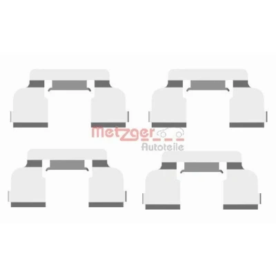 Imagem de METZGER 109 1698 Kit de acessórios, pastilhas travão RENAULT: CLIO 2, Megane I Grandtour, TWINGO 1
