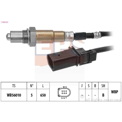 Imagem de EPS 1.998.552 Sonda Lambda com aquecimento, plana, de banda larga, Rosca pré lubrificada 5 VOLKSWAGEN: Jetta 3, Golf 7
